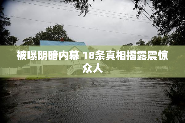 被曝阴暗内幕 18条真相揭露震惊众人