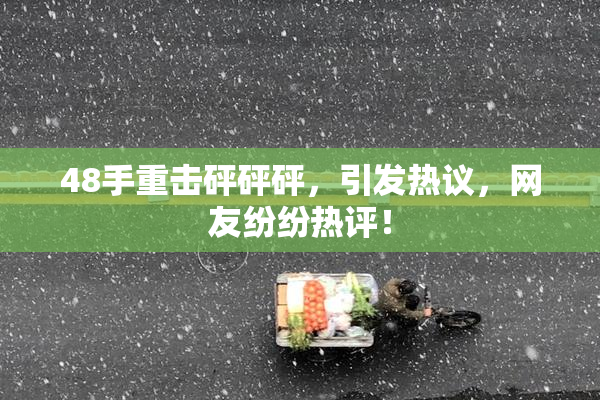 48手重击砰砰砰，引发热议，网友纷纷热评！