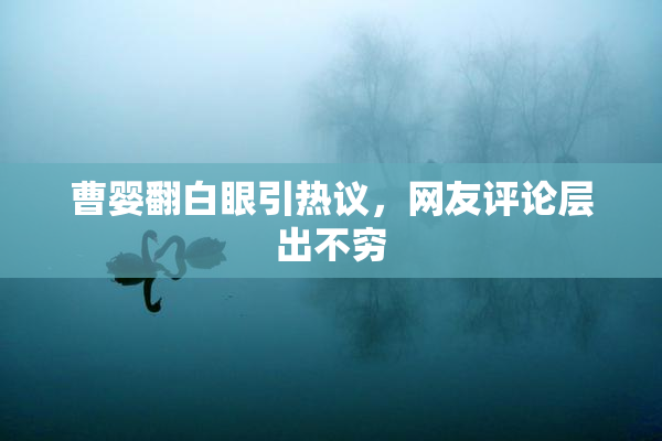 曹婴翻白眼引热议，网友评论层出不穷