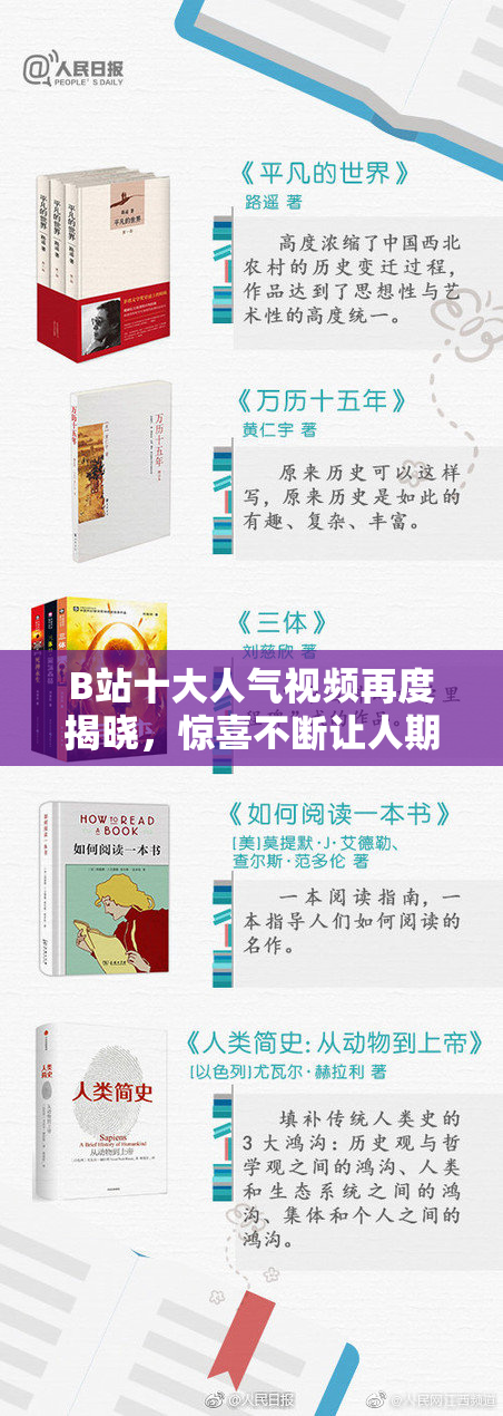 B站十大人气视频再度揭晓，惊喜不断让人期待