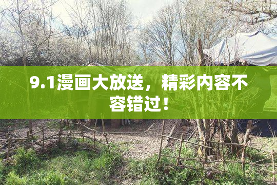 9.1漫画大放送，精彩内容不容错过！