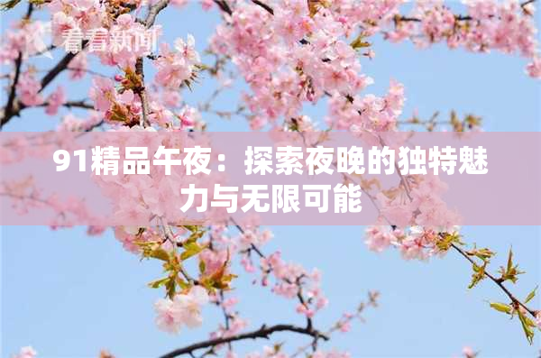 91精品午夜：探索夜晚的独特魅力与无限可能