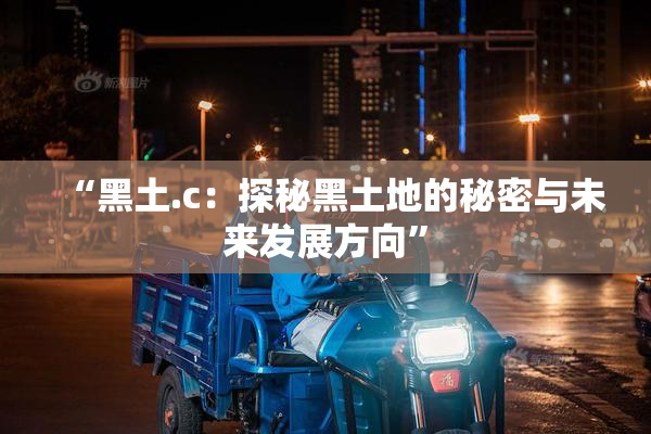 “黑土.c：探秘黑土地的秘密与未来发展方向”