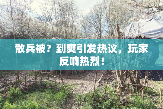 散兵被？到爽引发热议，玩家反响热烈！