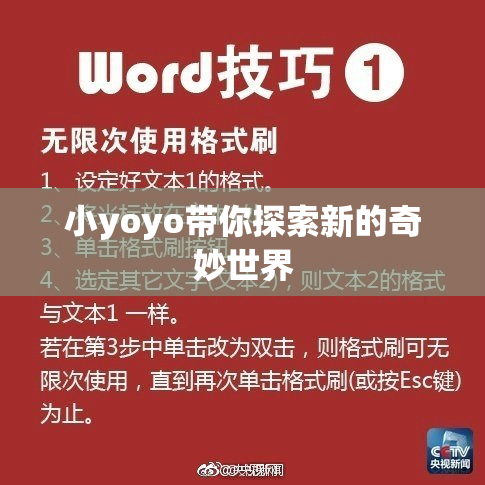 小yoyo带你探索新的奇妙世界
