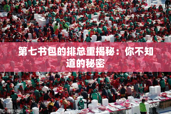 第七书包的排总重揭秘：你不知道的秘密