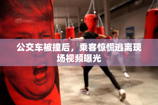 公交车被撞后，乘客惊慌逃离现场视频曝光