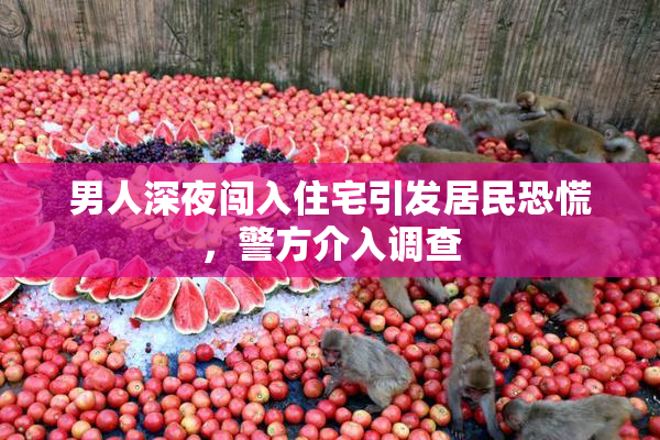 男人深夜闯入住宅引发居民恐慌，警方介入调查