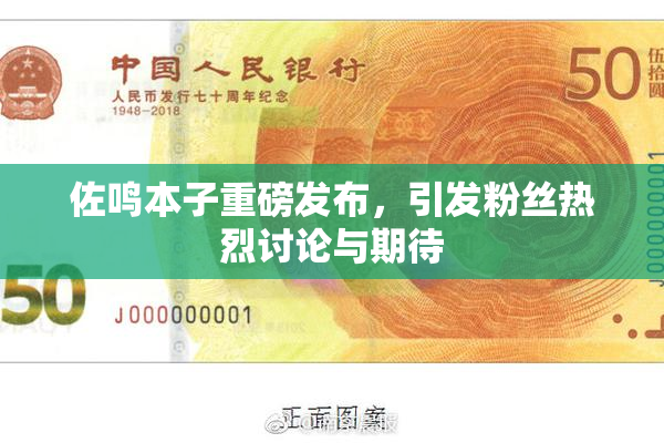 佐鸣本子重磅发布，引发粉丝热烈讨论与期待