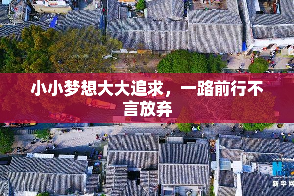 小小梦想大大追求，一路前行不言放弃