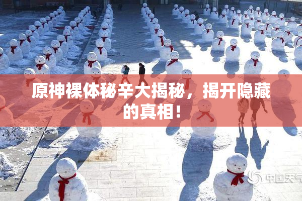 原神裸体秘辛大揭秘，揭开隐藏的真相！