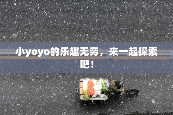 小yoyo的乐趣无穷，来一起探索吧！