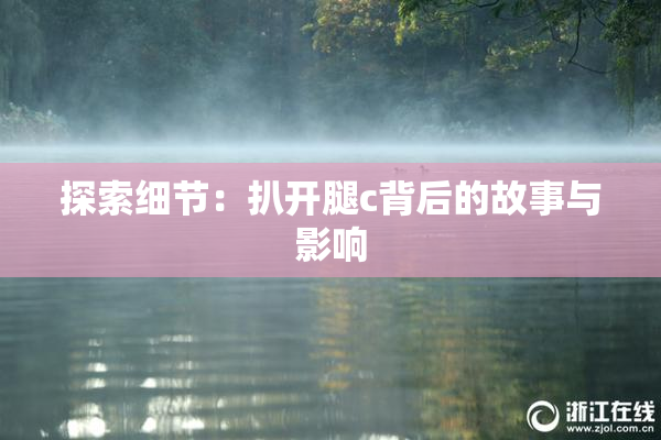 探索细节：扒开腿c背后的故事与影响