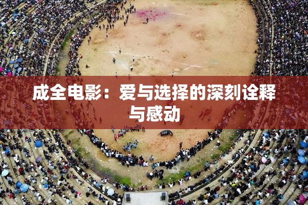 成全电影：爱与选择的深刻诠释与感动