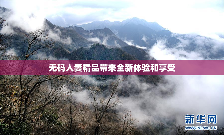 无码人妻精品带来全新体验和享受