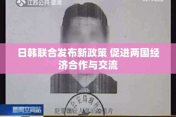 日韩联合发布新政策 促进两国经济合作与交流