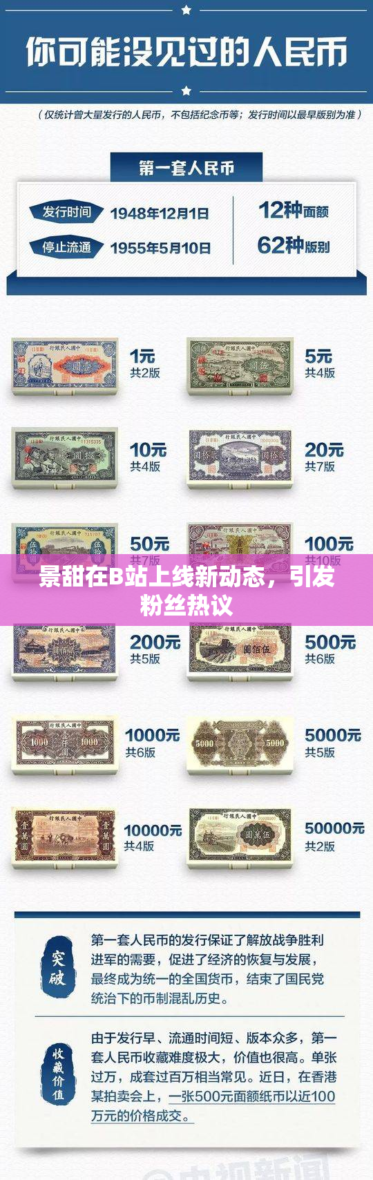 景甜在B站上线新动态，引发粉丝热议