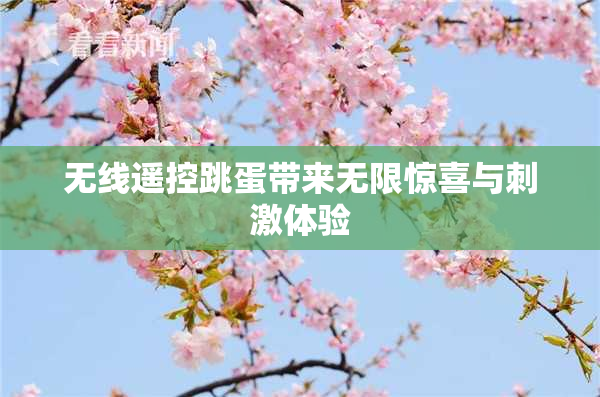 无线遥控跳蛋带来无限惊喜与刺激体验