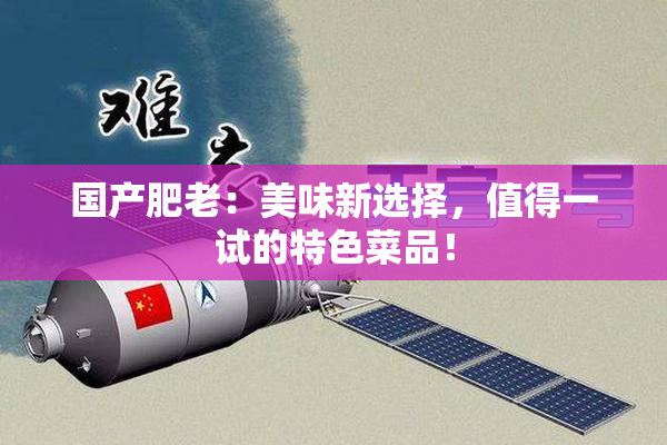 国产肥老：美味新选择，值得一试的特色菜品！