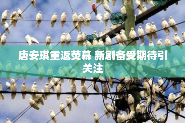 唐安琪重返荧幕 新剧备受期待引关注