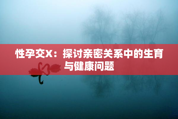 性孕交X：探讨亲密关系中的生育与健康问题