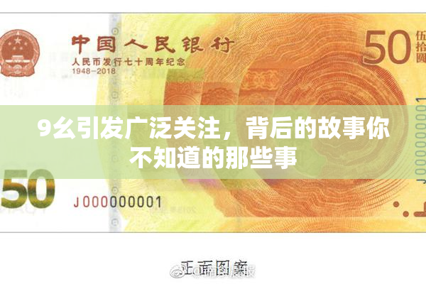 9幺引发广泛关注，背后的故事你不知道的那些事