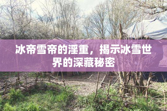冰帝雪帝的淫重，揭示冰雪世界的深藏秘密