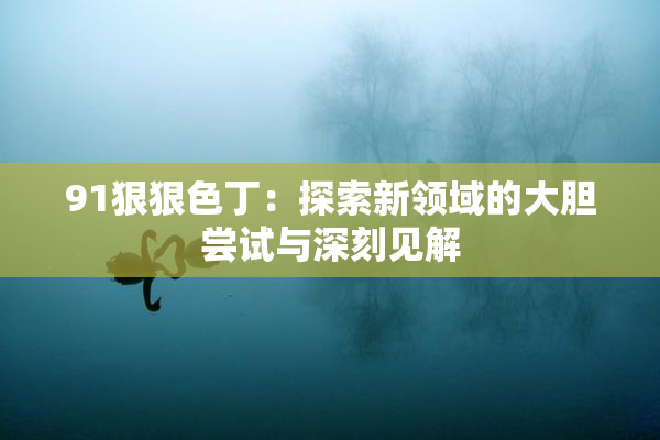 91狠狠色丁：探索新领域的大胆尝试与深刻见解