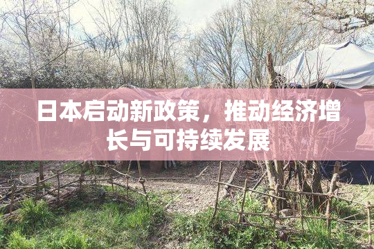 日本启动新政策，推动经济增长与可持续发展