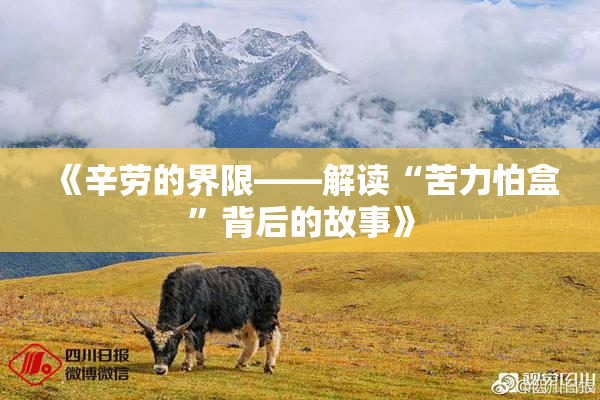 《辛劳的界限——解读“苦力怕盒”背后的故事》