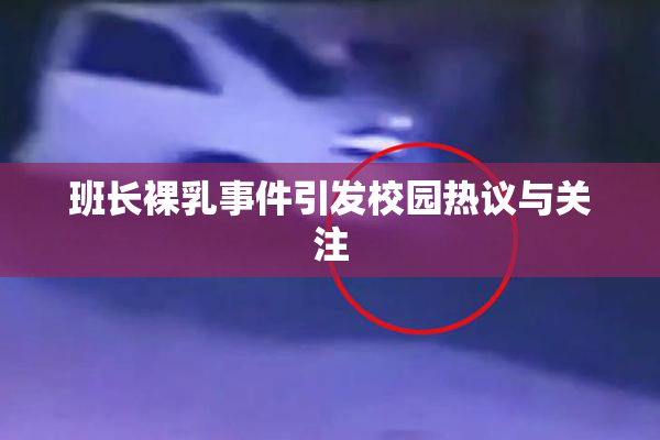 班长裸乳事件引发校园热议与关注