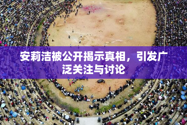 安莉洁被公开揭示真相，引发广泛关注与讨论