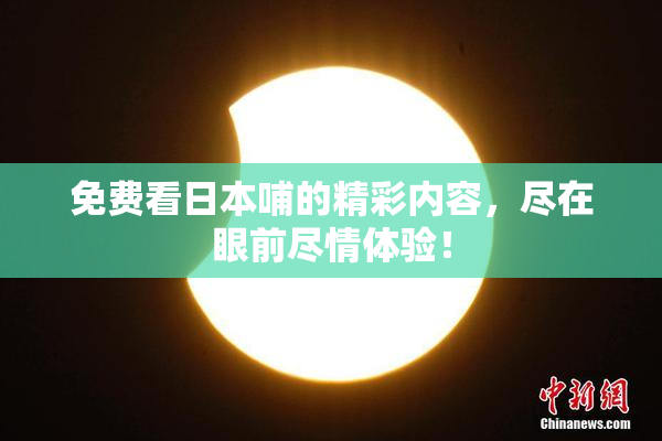 免费看日本哺的精彩内容，尽在眼前尽情体验！