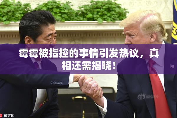霉霉被指控的事情引发热议，真相还需揭晓！