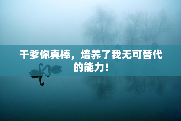 干爹你真棒，培养了我无可替代的能力！