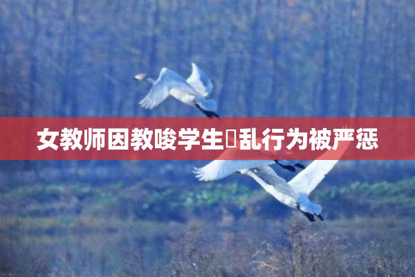 女教师因教唆学生婬乱行为被严惩