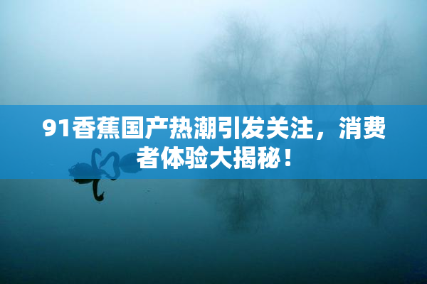 91香蕉国产热潮引发关注，消费者体验大揭秘！