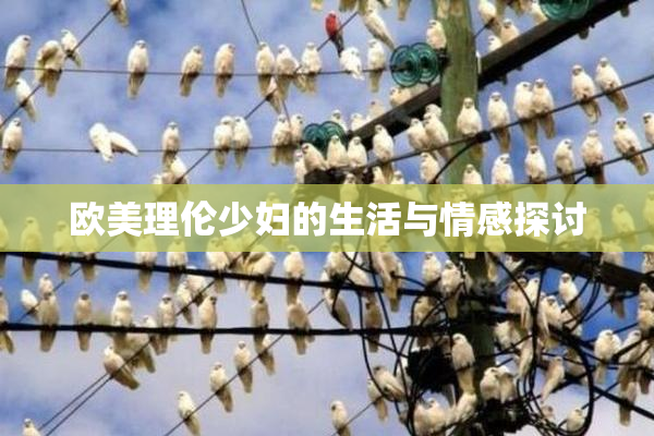 欧美理伦少妇的生活与情感探讨