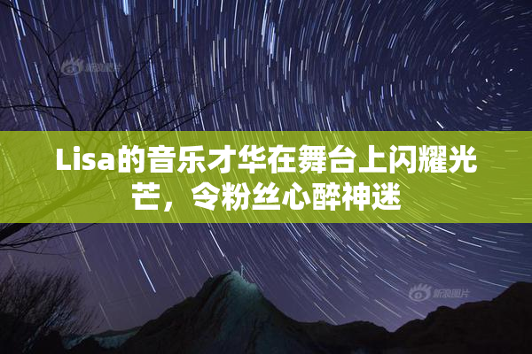 Lisa的音乐才华在舞台上闪耀光芒，令粉丝心醉神迷