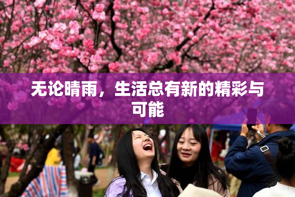 无论晴雨，生活总有新的精彩与可能