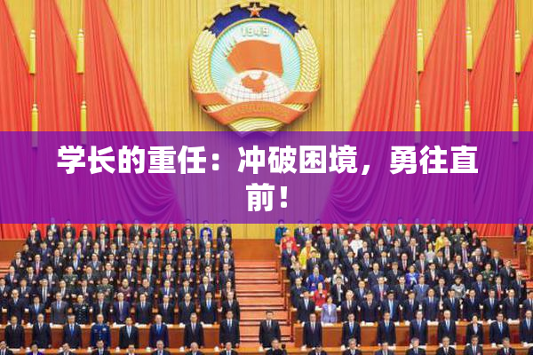 学长的重任：冲破困境，勇往直前！