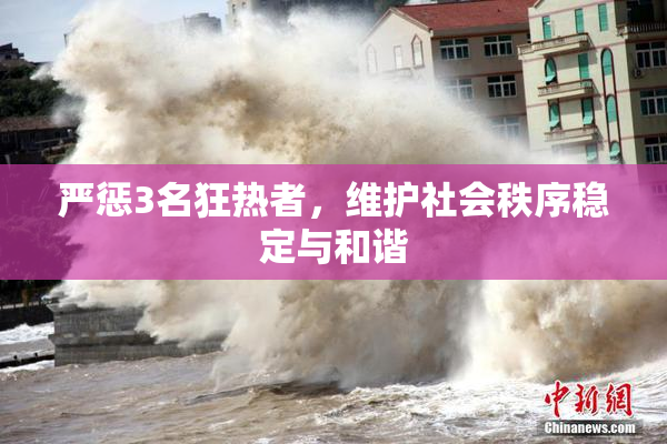严惩3名狂热者，维护社会秩序稳定与和谐