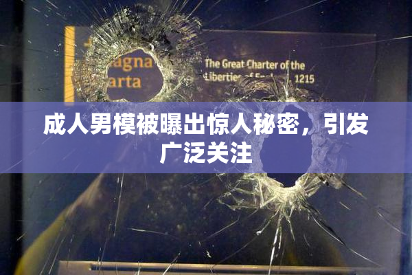 成人男模被曝出惊人秘密，引发广泛关注