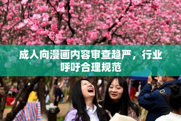 成人向漫画内容审查趋严，行业呼吁合理规范