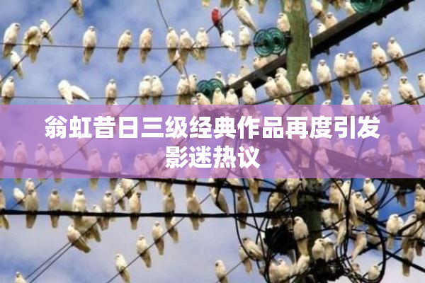 翁虹昔日三级经典作品再度引发影迷热议