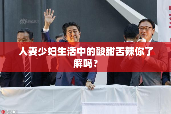 人妻少妇生活中的酸甜苦辣你了解吗？