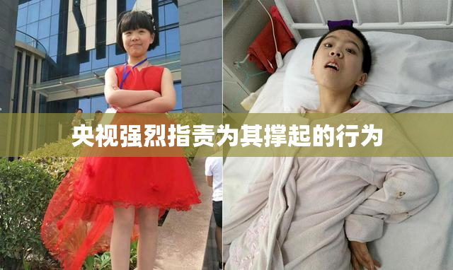 央视强烈指责为其撑起的行为