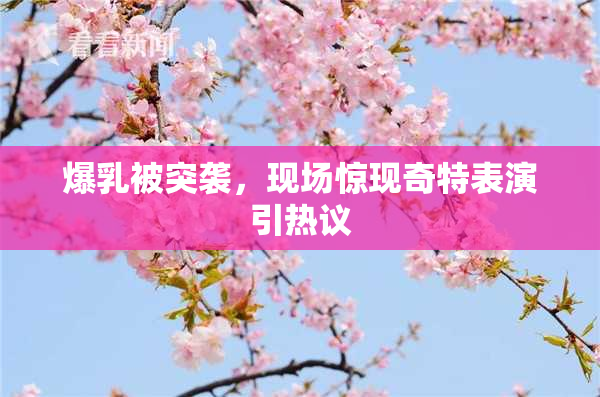 爆乳被突袭，现场惊现奇特表演引热议