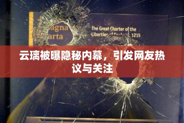 云璃被曝隐秘内幕，引发网友热议与关注