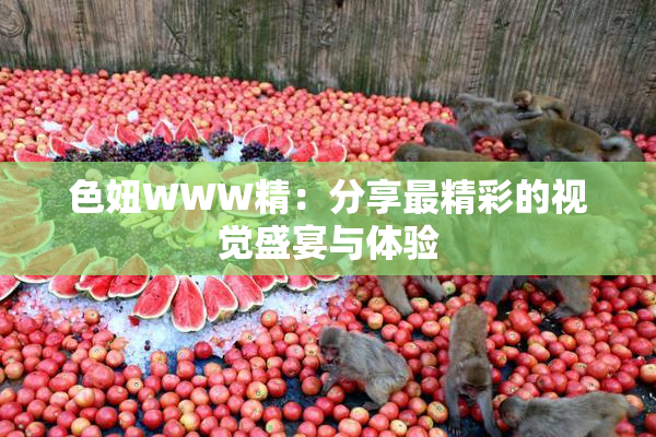 色妞WWW精：分享最精彩的视觉盛宴与体验